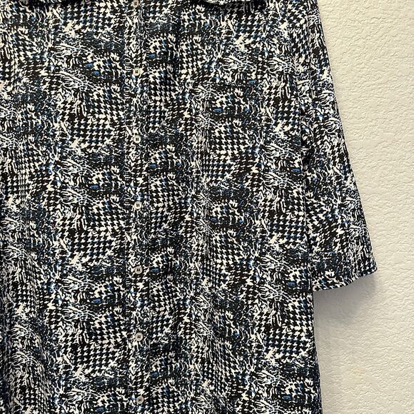 NY Collection Shirt Dress Light Weight Boho Button Down Modest Preppy Size XL - Picture 9 of 14